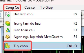 Không thể hiển thị tên máy chủ MT4 Exness 4