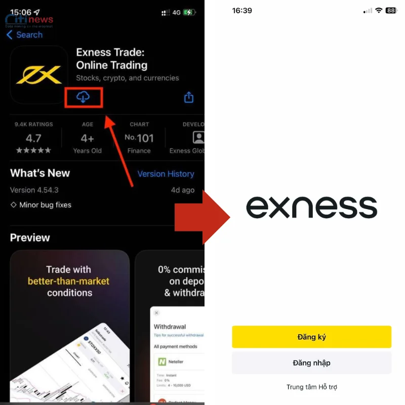 Mở tài khoản demo Exness 5