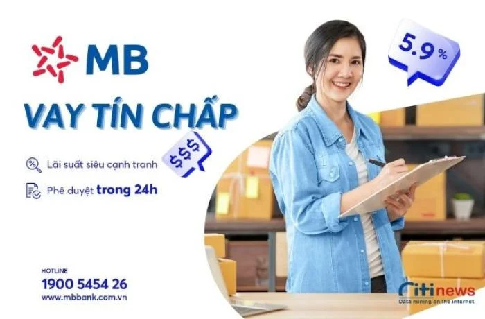 Thủ tục - Hồ sơ - Đăng ký gói vay tín chấp ngân hàng MBbank