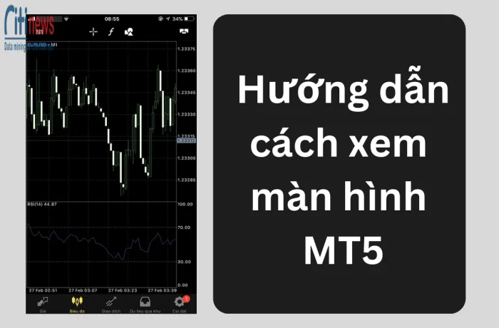 Hướng dẫn cách xem màn hình MT5 trên máy tính và smartphone