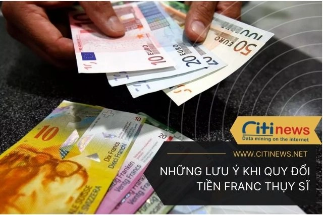 Những điều chú ý khi đổi tiền 