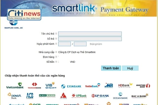 Đăng ký thẻ Smartlink