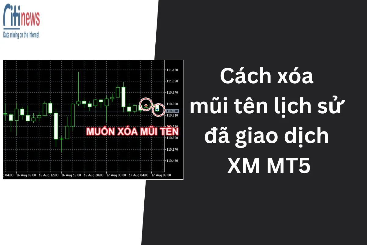 Hướng dẫn Xóa mũi tên giao dịch trên XM MT5 đơn giản