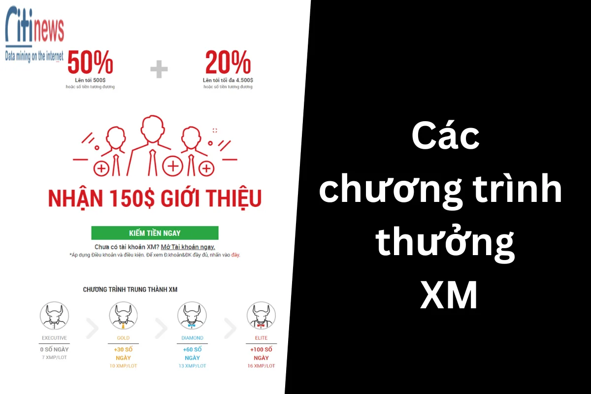 [Cập nhật] Các chương trình thưởng XM và khuyến mãi hiện có 2024