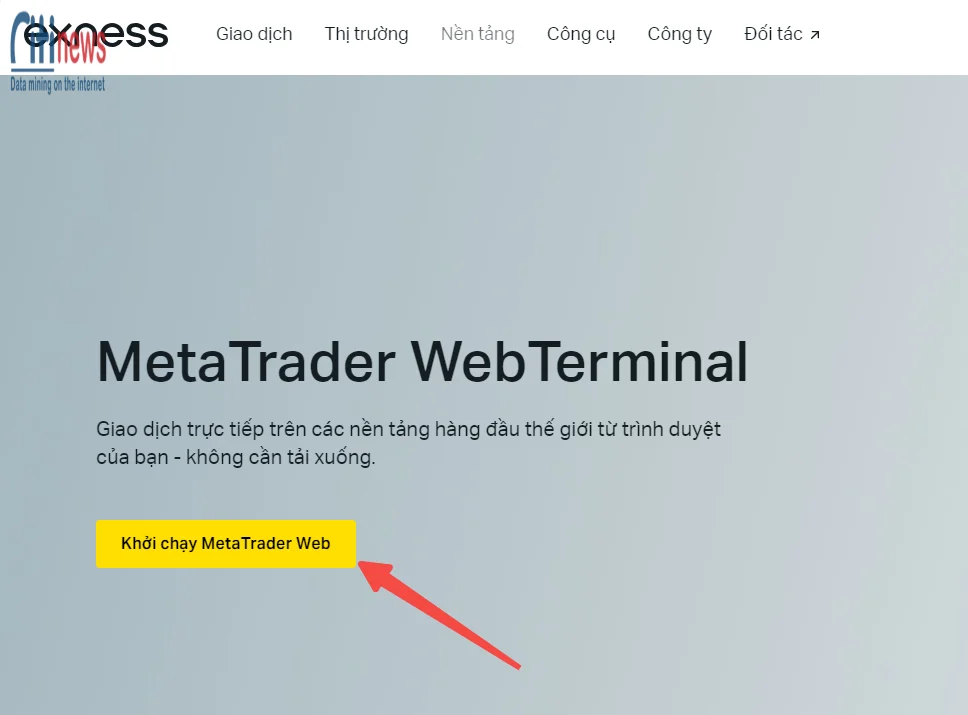 Cách sử dụng MT4/MT5 WebTrader của Exness 1